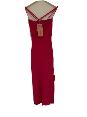 hot pink dress women La Femme Neon Pink Long Open-Back Prom Dress -PromGirl Neon Pink / 4 main image 0