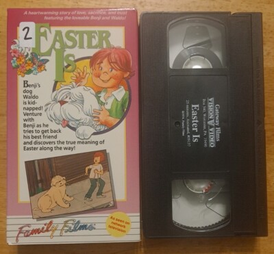 Easter Is VHS VCR Video Tape Movie Family Films Cartoon