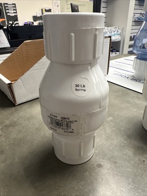NDS  1.5 in. FIPT X 1.5 in. FIPT  PVC  30lb Spring  Check Valve