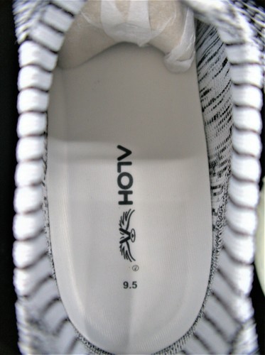 U.S. MENS SIZE 9 1/2 WOMENS 11 ALOH SHOES WHITE ZEBRA BOOST 350 V2 STYLE MESH - Picture 8 of 12
