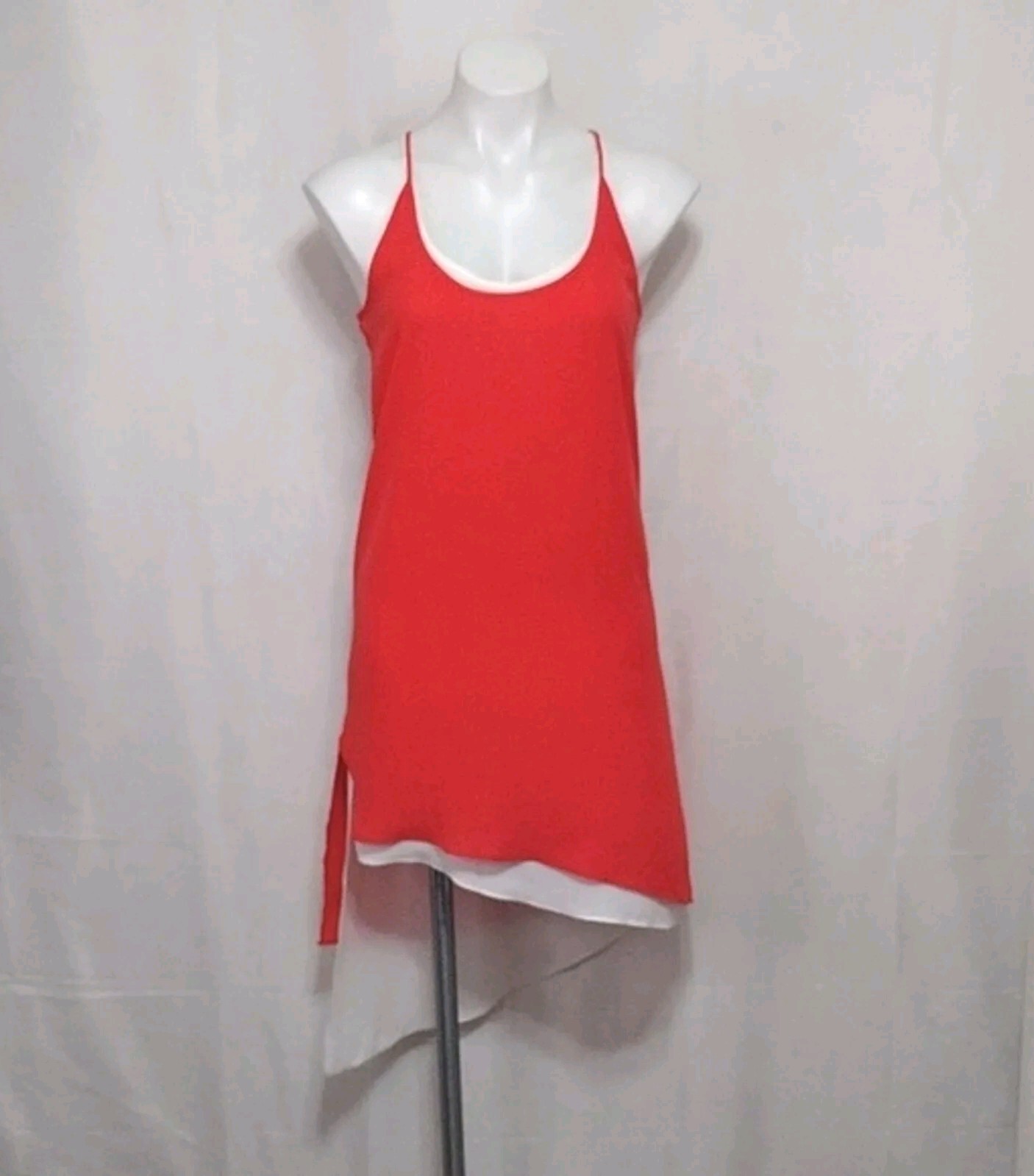 BCBGMaxAzria Double Layer Chiffon Asymmetrical Sl… - image 3