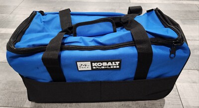 New Kobalt 19''x8''x10'' 24V Max Canvas Contractor Tool Bag