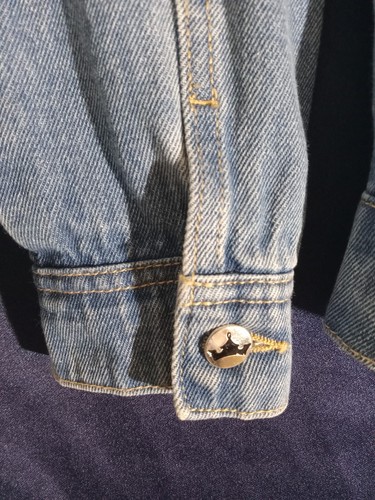 Disney Mädchen Jeansjacke Prinzessin Applikation Schloss Flunder Regenbogen 7-8 Stickerei - Bild 8 von 24