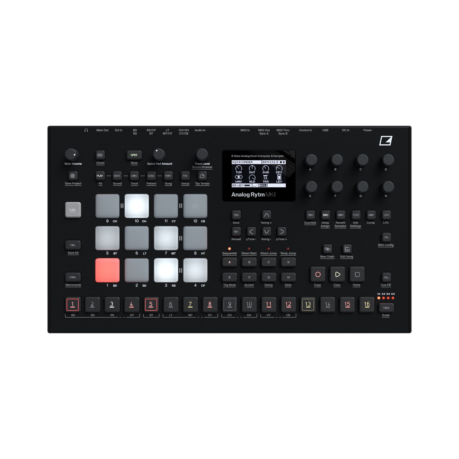 Электронный аналоговый Rytm MKII Черный 266190₽
