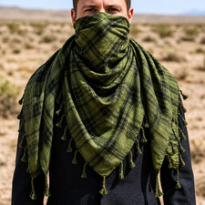 Oversized Shemagh Keffiyeh Tactical Scarf Desert Military Arab Army Soft Fashion