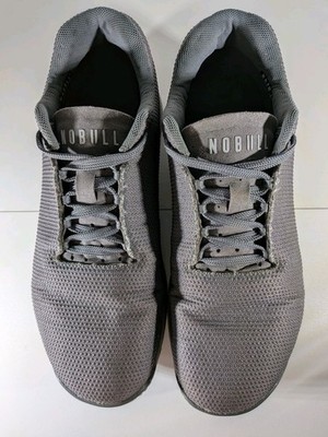 NoBull Sneaker Super Stoff Damen Größe UK 6,5 Grau Turnschuhe Turnschuhe No Bull 