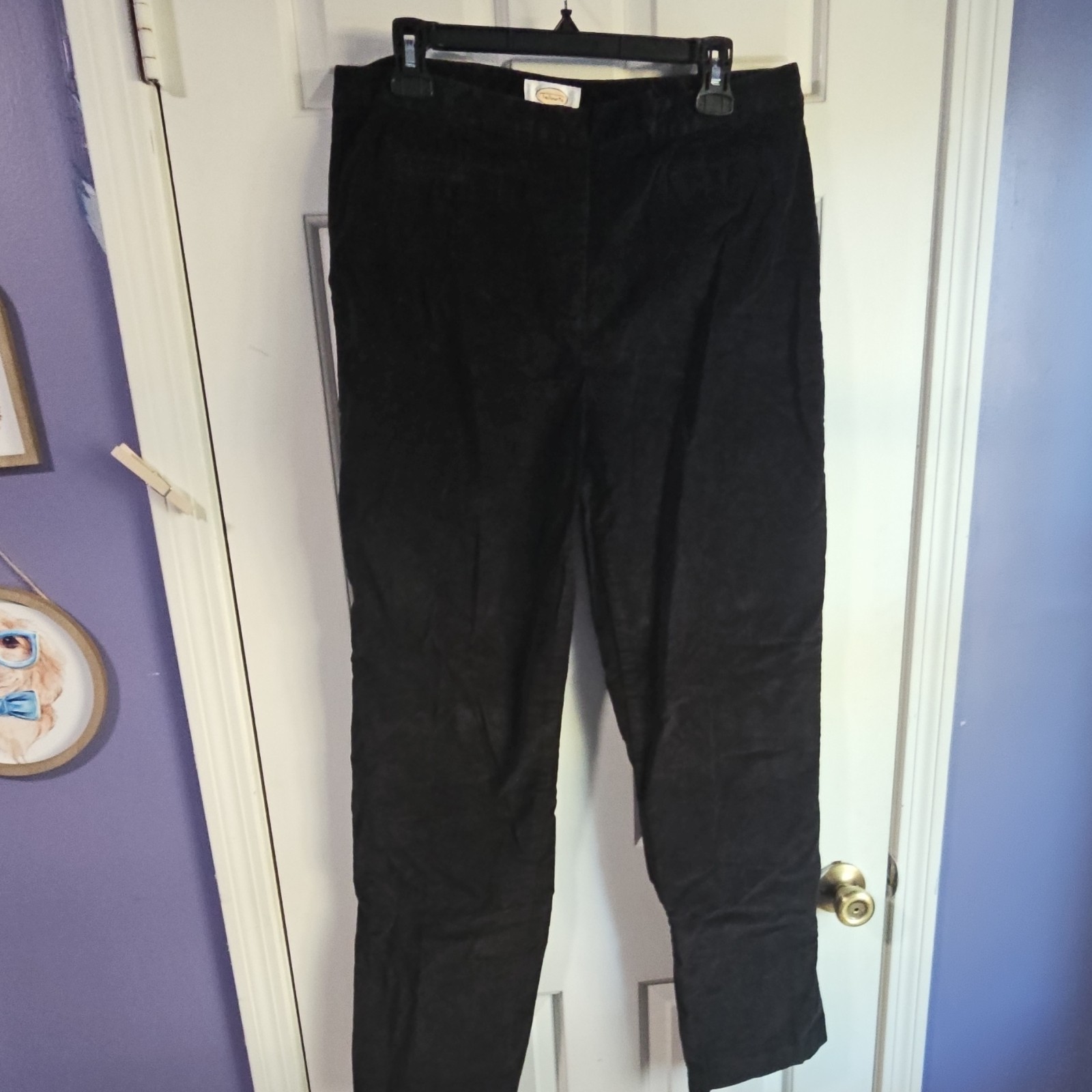 Talbots Women's Solid Black Stretch Button Closur… - image 1