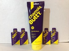 Chamois Butt'r Original Anti-Chafe Cream Unscented 8-Oz Tube with 4x 9ml Packs