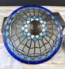 12 Inch Tiffany Style Vintage Stained Glass Ceiling Light Flush Mount Ceiling