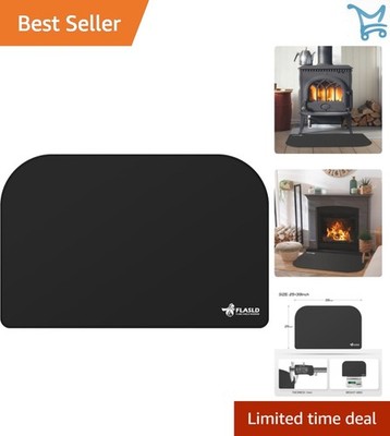 Fireproof Indoor Fireplace Mat Flame-Resistant Fiberglass Rug Hearth Ember Pr...