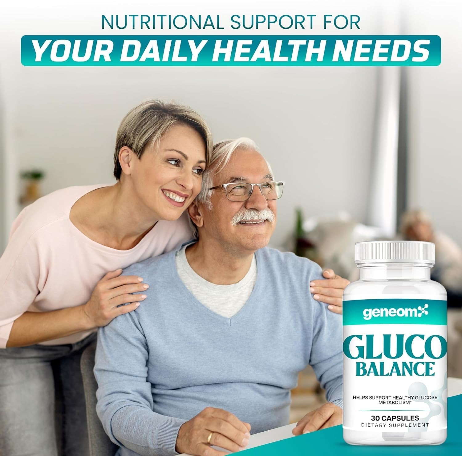 Gluco Balance:  Blood Sugar Support with Berberine & Vanadium - 30 Capsules thumbnail 9
