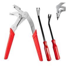 Car Clip Pliers, Auto Fastener Clip Removal Pliers, Panel Clip Removal Tool Red