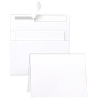 White Blank Greeting Cards with Envelopes 5 x 7 Heavyweight Folded White Cardsto