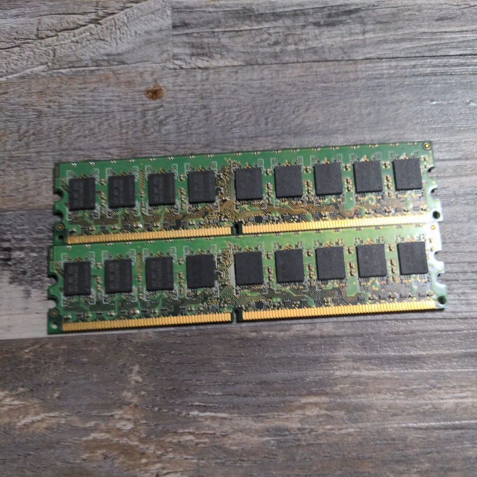 SAMSUNG 2x1GB 2Rx8 PC2 5300U-555-12-E3 Desktop RAM (2x1G Kit) - Image 2 of 2