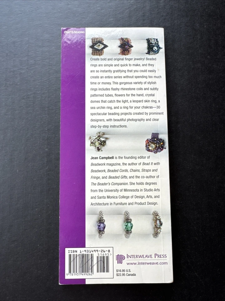 Beadwork Creates - Beaded Rings by Jean Campbell - image 2 of 4