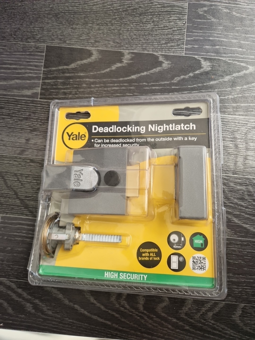 Yale P-85-DMG-PB-40 Deadlocking Nightlatch Chrome Metalic, 40 mm, High Security - Image 4