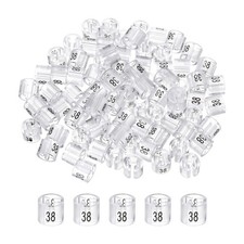 100 x Clothes Hanger Marker Colored Hanger Sizer Number 38