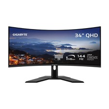 GIGABYTE G34WQC Advance 34in Curved Ultrawide 144Hz 3440x1440 Gaming Monitor