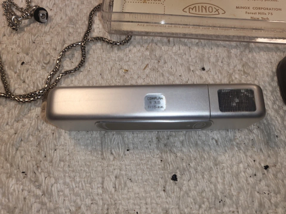 🔥🔥CÁMARA ESPÍA SUBMINIATURA MINOX B VINTAGE CON ESTUCHE Alemania Foto 3 de 4