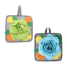 2 Pcs Tapis De Reniflage D'éveil Pour Animaux Compagnie Coussin Reniflement