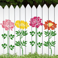 Large Flower Stencils for Painting Peony Stencil for Wood Fence