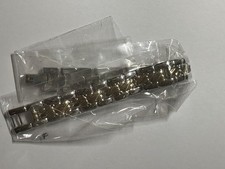 LADIES MAGNETIC HEALING BRACELET SILVER GOLD BANGLE ARTHRITIS PAIN RELIEF