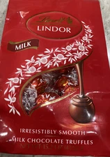 LINDT LINDOR MILK FLAVOR MILK CHOCOLATE TRUFFLES 15.2oz-BRAND NEW-(See Below)