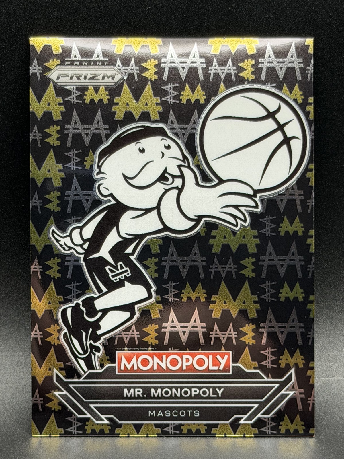 2023 Panini Prizm Monopoly - Millionaire Black Mr. Monopoly #B24 | Mr Monopoly