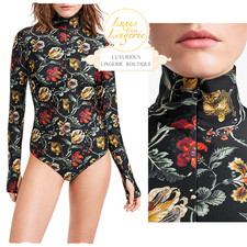 JUNGLE PRINT STRING BODY by Wolford S Small Floral Cheetah High Neck
