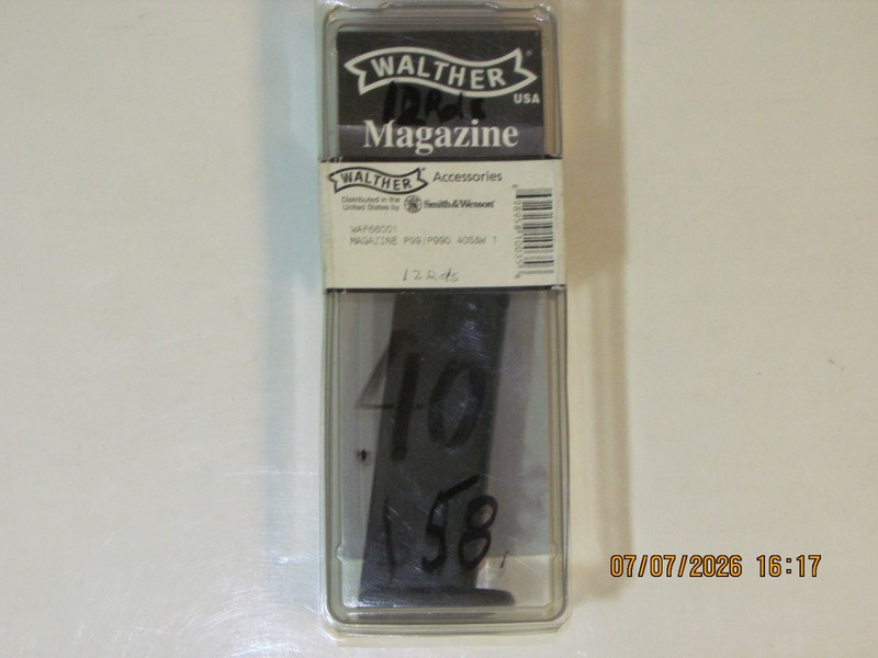Walther 40 cal. mag. Factory NEW.