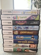Nintendo DS Game Bundle 9 Games With Cases  Bejeweled Twist, SpongeBob