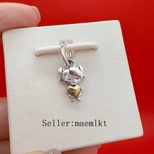 New 925 Sterling Silver Happy Girl Dangle Charm,Charm for bracelet