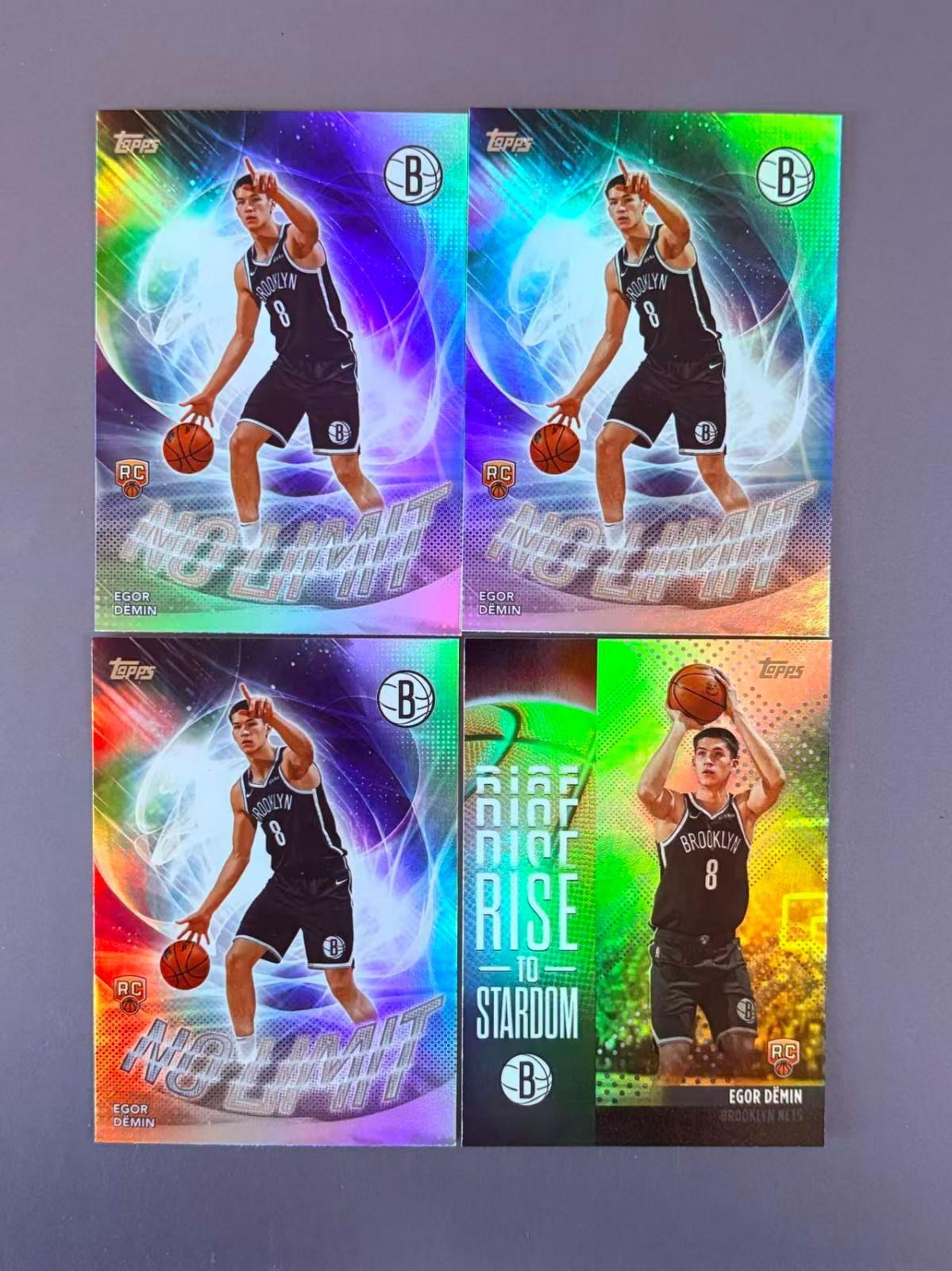 Egor Demin 2025-26 Topps Flagship No Limit Rainbow Foil RC #