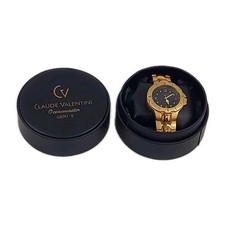 Claude Valentini Oceanmaster Gents Dress Watch Gold Plated CL500 Quartz Movement