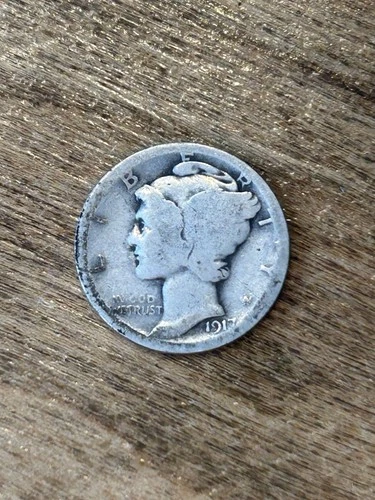 1917D Mercury Dime AG
