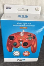 (BRAND NEW) -NINTENDO OFFICIAL WII U Controller - SAMUS Wired Fight Pad - SEALED