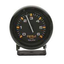 Autometer 2306 Auto Gage Tachometer 2 34 6k Rpm Pedestal Black Dial Black