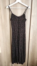 UNIQLO INES DE LA FRESSANGE Dot Pattern Camisole Long Dress M Black Red White Ne