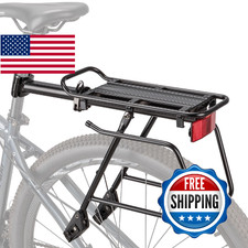 Rear Bike Rack Bike Cargo Rack Quick Release Mount Large Capacity Bicycle Pannie