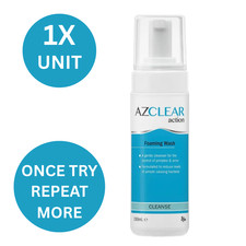 New 150ml 1X AZCLEAR for Skin Cleanser Acne Treatment Skin Wellness Foaming Wash
