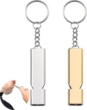 2 Stück laute Signalpfeife für Notfälle, Outdoor, Schule, Camping, Wandern