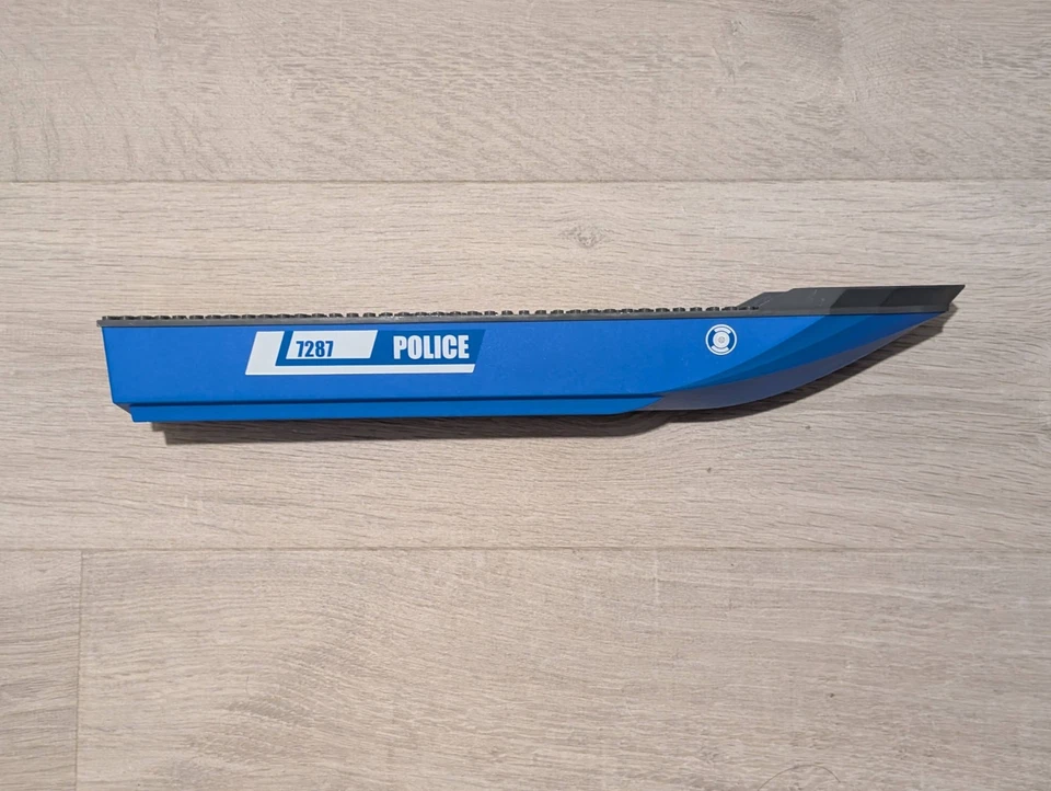 Lego City Police Boat 7287 Hull Only With Decal Stickers - Image 4 of 4