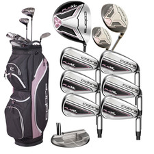 Cobra Fly XL 2 donna 11 pezzi set pacchetto golf grafite e borsa carrello nuovo