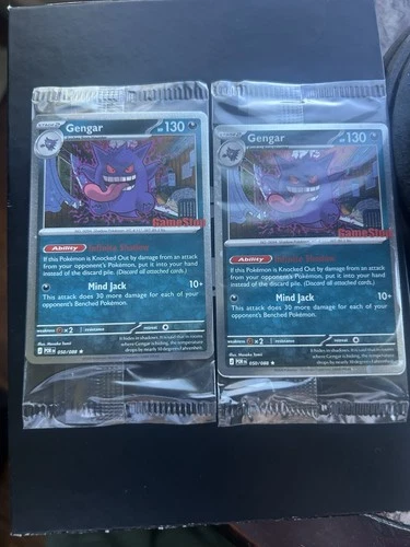 Pokémon Gengar GameStop Promo Stamped Card English SEALED X2