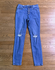 Universal Thread Women's Size 4 High Rise Skinny Jeans Button Fly Medium Wash