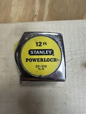 Stanley PowerLock 12 ft Tape Measure 33-212 Made In USA Vintage Pocket Size