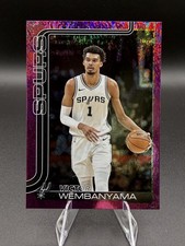 2025-26 Topps Basketball Victor Wembanyama #195 Pink Sand Glitter Spurs SP