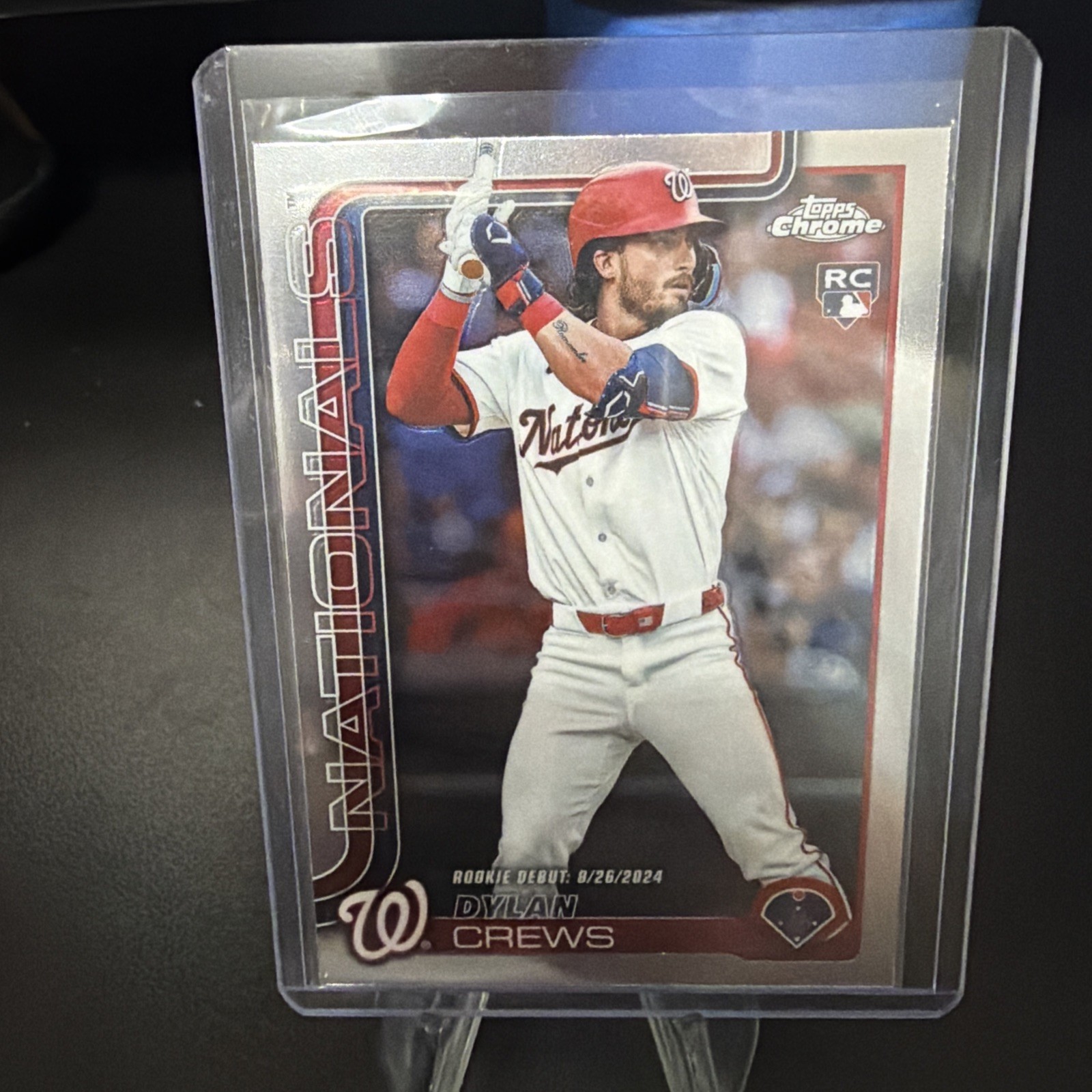 2025 Topps Chrome Update Dylan Crews RC Nationals Rookie Debut