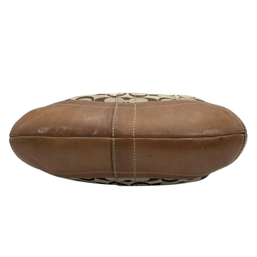 Borsa a tracolla Coach firmata tela pelle cintura tracolla