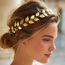 Wedding Headband Gold Leaf Bridal Headpieces for Bridesmaid and Flowergirls ...